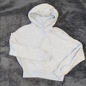 Grey hoodie cropped Xs